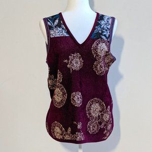 Carlisle Perse Embroidered Velvet Blouse